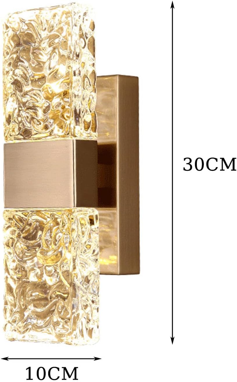 Gold LED Crystal Wall Lights