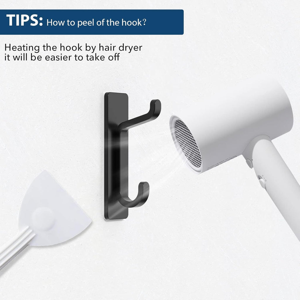 6-Pack Stick on Hooks for Hanging