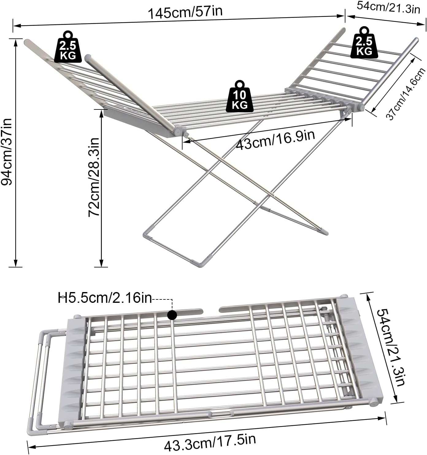 Heated Clothes Airer