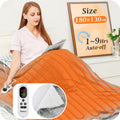 Electric Heated Blanket Throw Flannel Sherpa Fast Heating 180x130cm