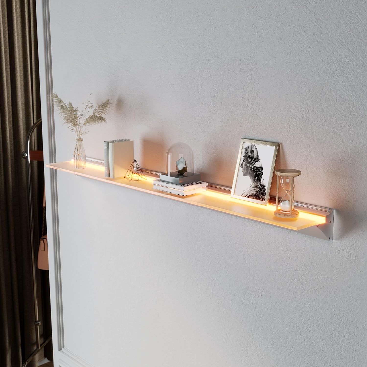 Floating Shelf with LED Lights